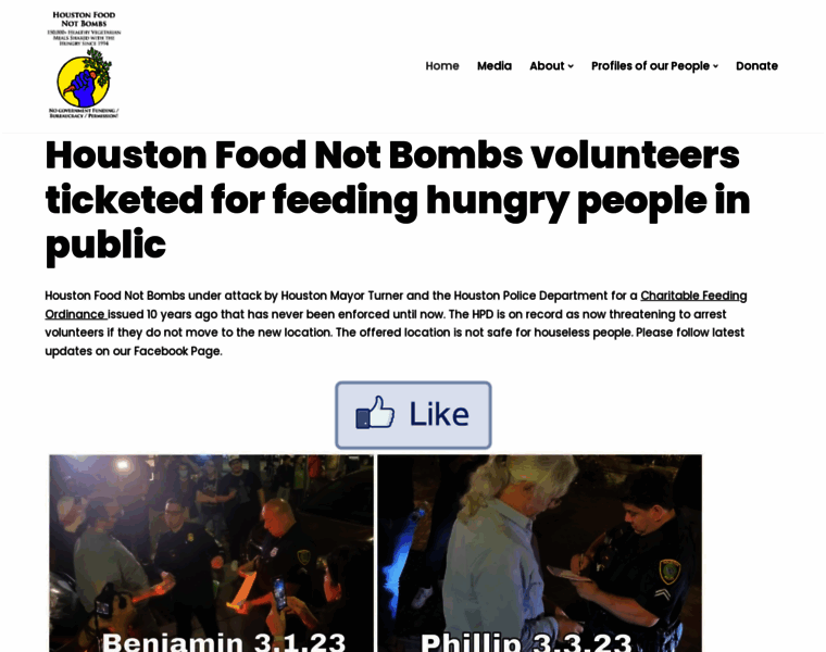 Houstonfoodnotbombs.org thumbnail