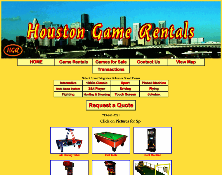 Houstongamerentals.com thumbnail