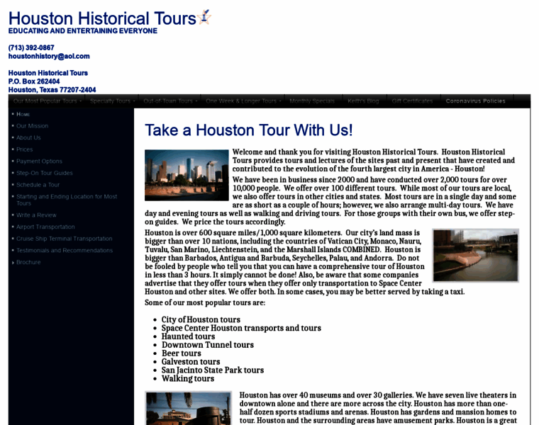 Houstonhistoricaltours.com thumbnail