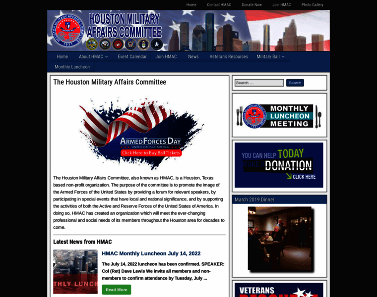 Houstonmilitaryaffairscommittee.com thumbnail