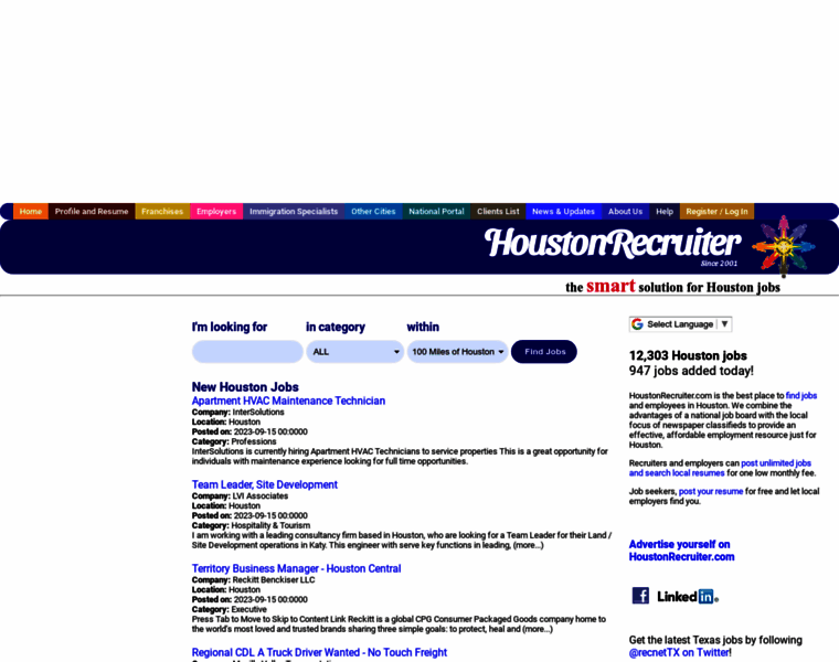 Houstonrecruiter.com thumbnail