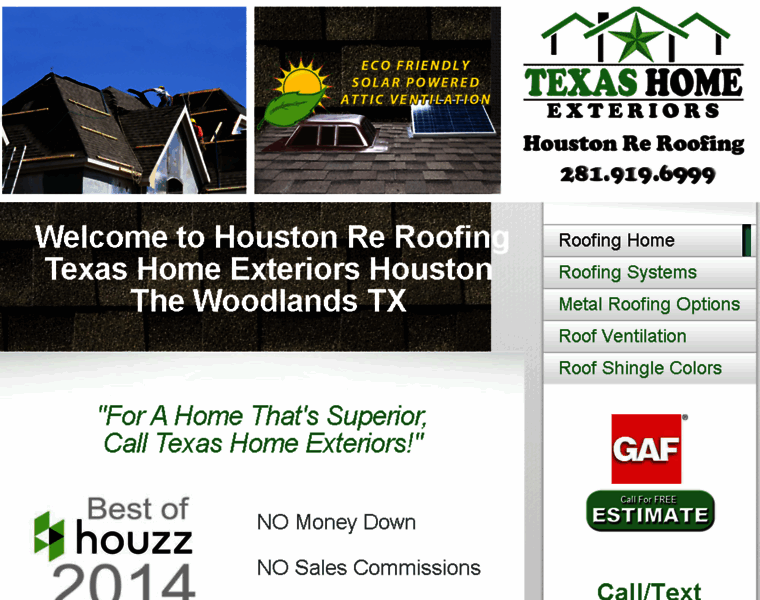 Houstonreroofing.com thumbnail