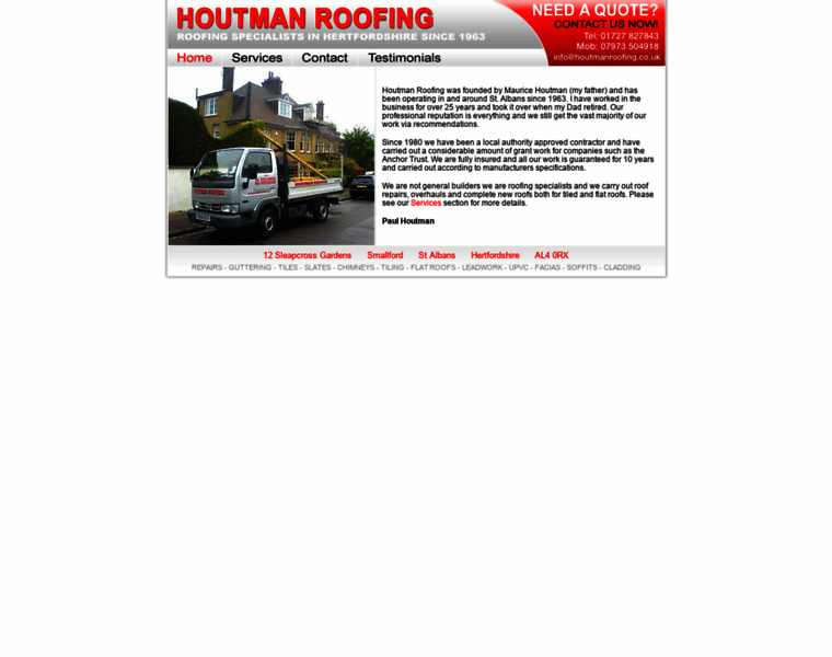 Houtmanroofing.co.uk thumbnail