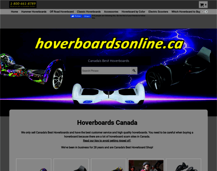 Hoverboardsonline.ca thumbnail