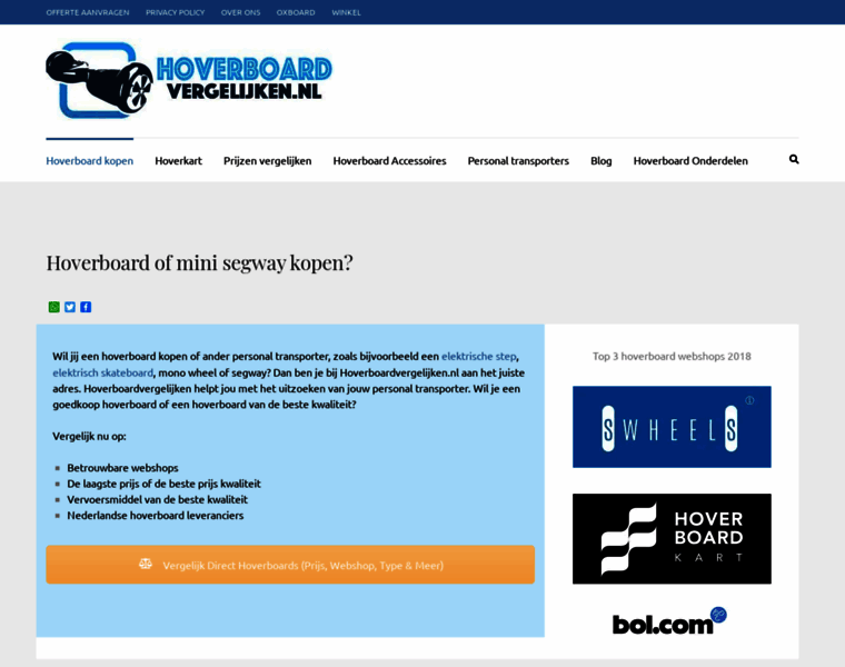 Hoverboardvergelijken.nl thumbnail