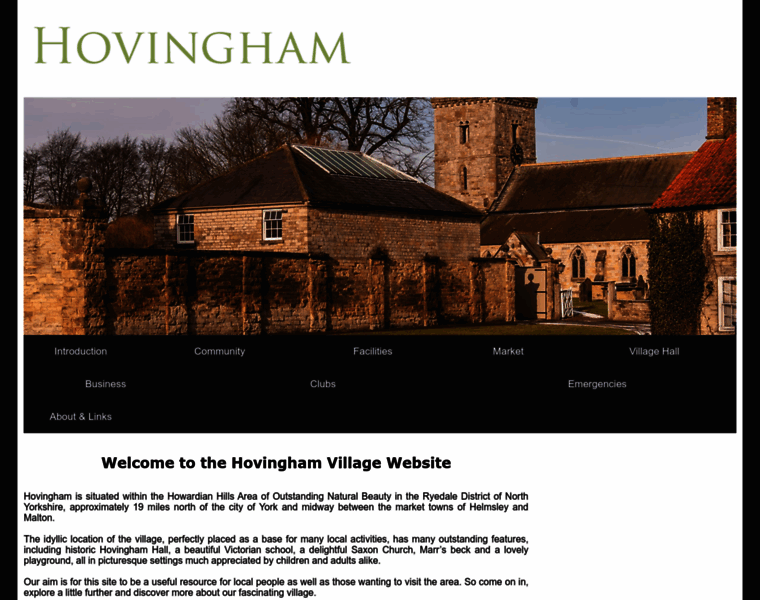 Hovingham.org.uk thumbnail