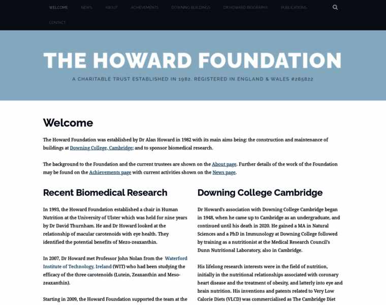 Howard-foundation.com thumbnail