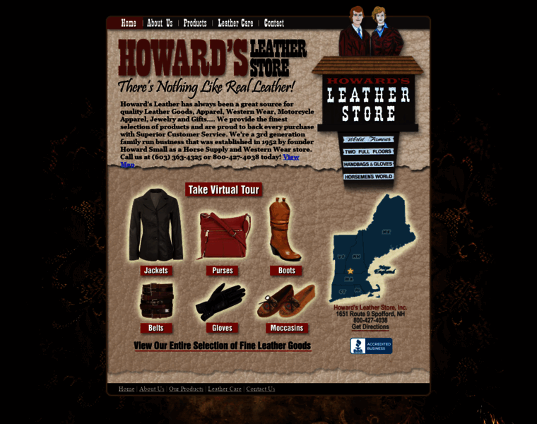 Howardsleathernh.com thumbnail