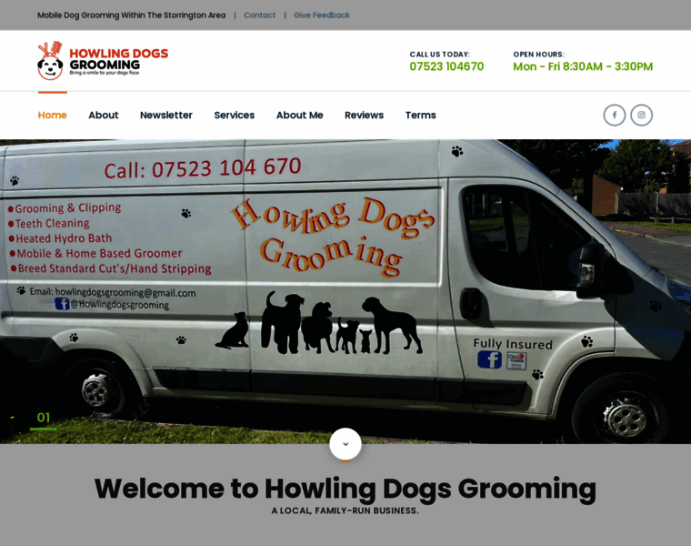 Howlingdogsgrooming.com thumbnail