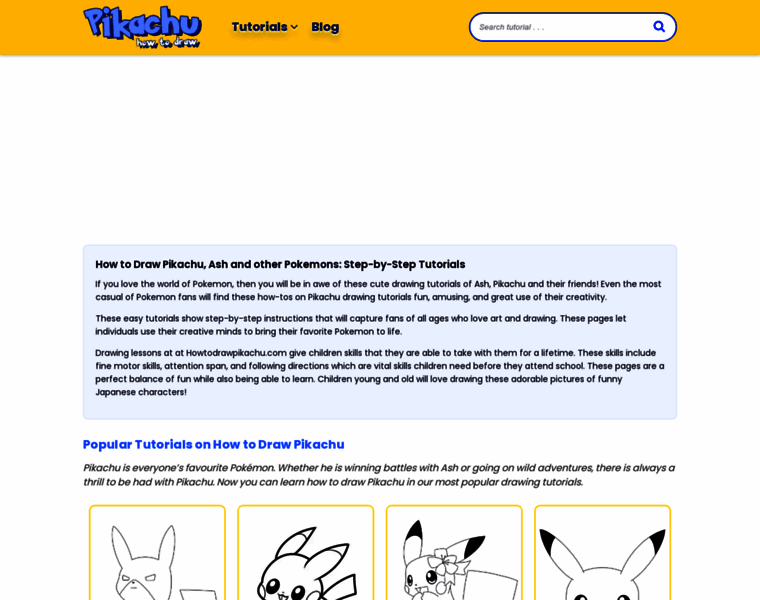 Howtodrawpikachu.com thumbnail Howtodrawpikachu.com thumbnail