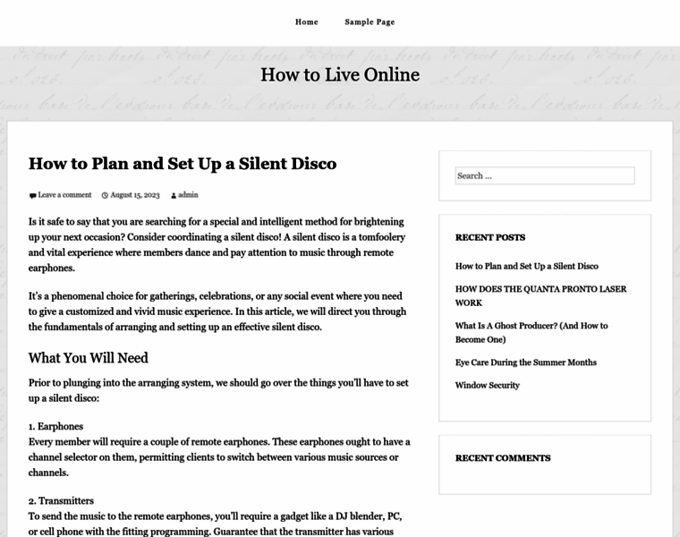 Howtoliveonline.com thumbnail