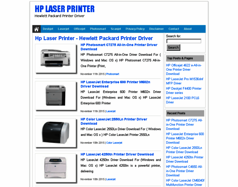 Hplaserprinter.net thumbnail