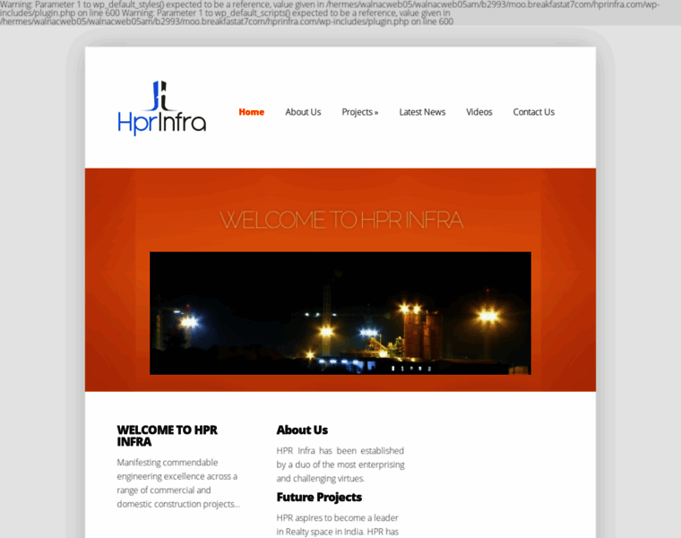 Hprinfra.com thumbnail