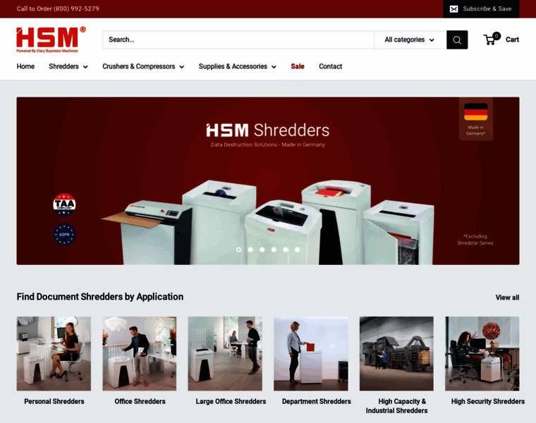 Hsm-shredder.com thumbnail