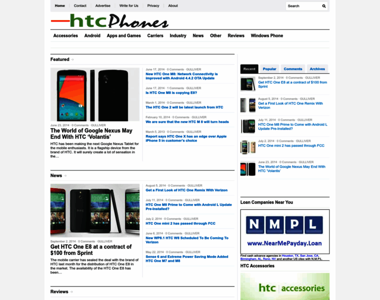 Htcphones.net thumbnail