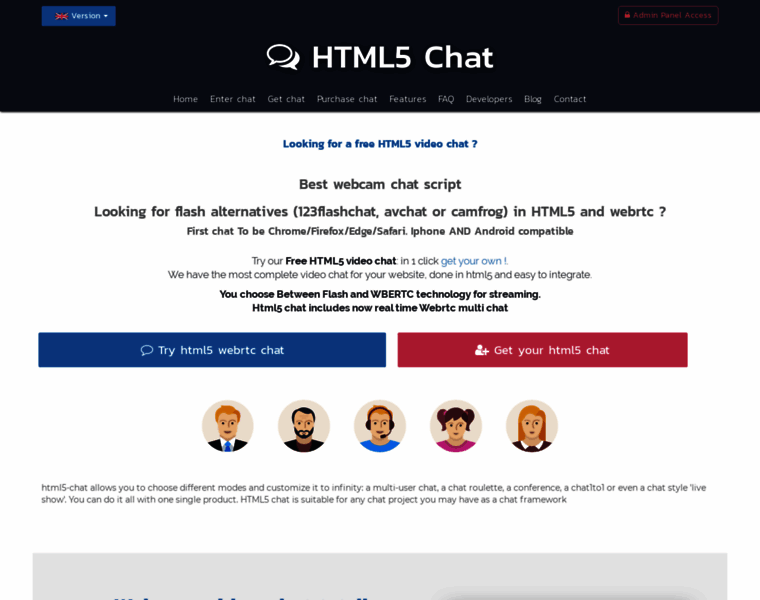 Html5-chat.com thumbnail