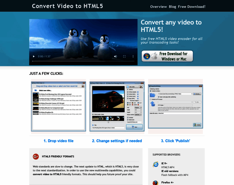 Html5videoformatconverter.com thumbnail