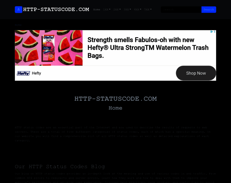 Http-statuscode.com thumbnail