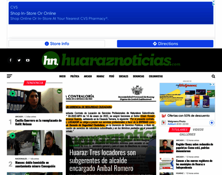 Huaraznoticias.com thumbnail Huaraznoticias.com thumbnail