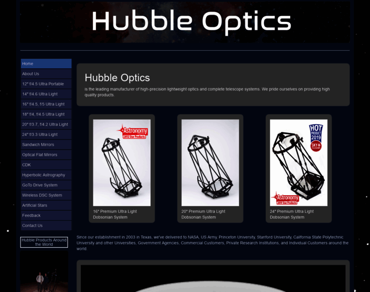 Hubbleoptics.com thumbnail