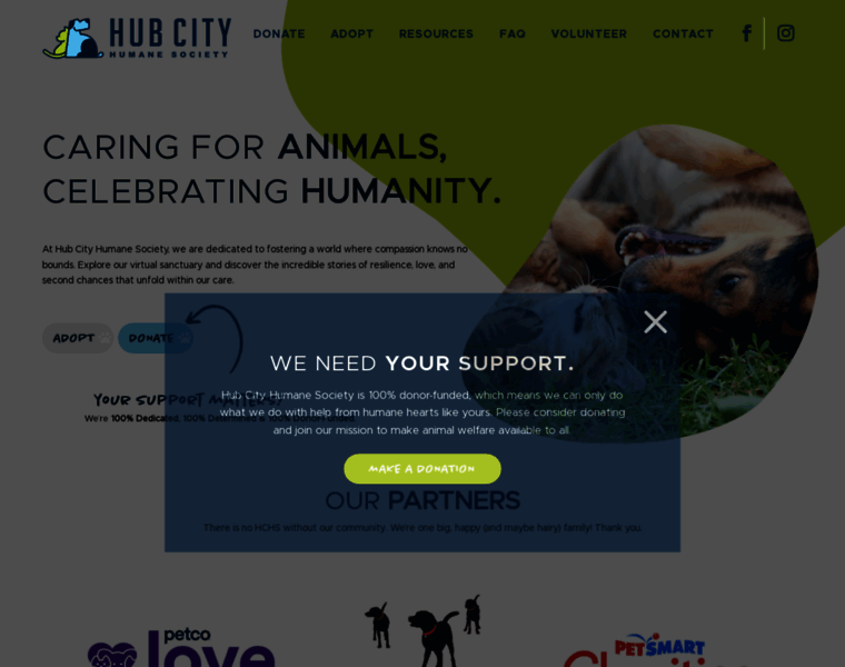 Hubcityhumanesociety.org thumbnail