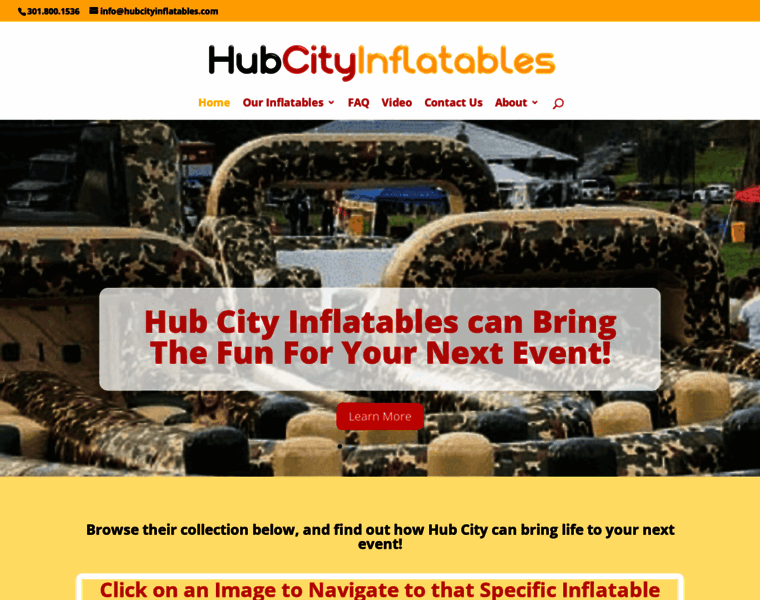 Hubcityinflatables.com thumbnail