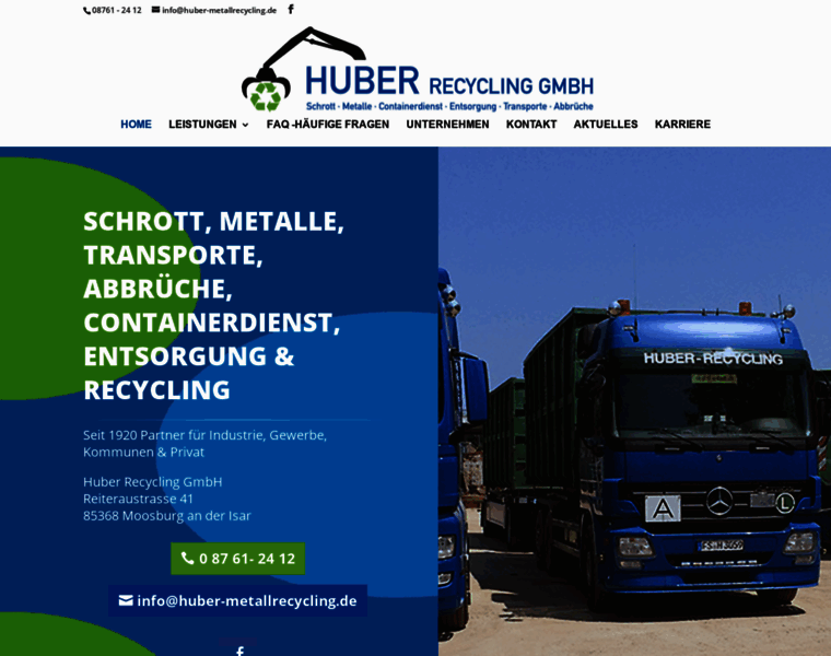 Huber-metallrecycling.de thumbnail