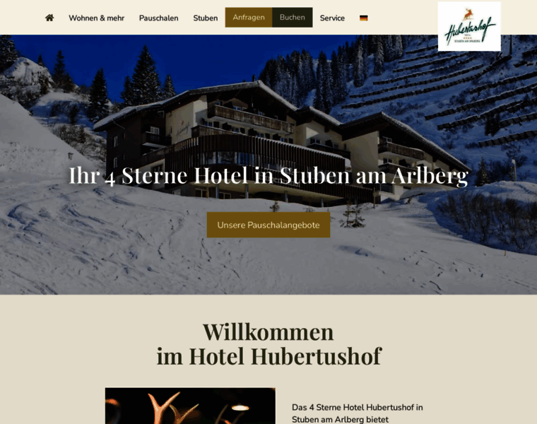 Hubertushof-arlberg.at thumbnail