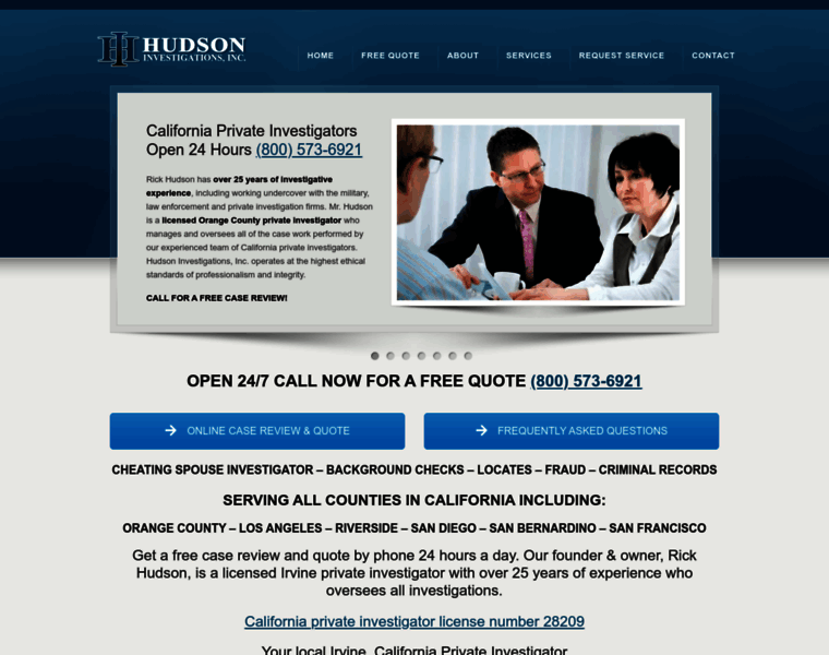 Hudsoninvestigations.com thumbnail