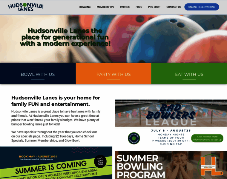 Hudsonvillelanes.com thumbnail