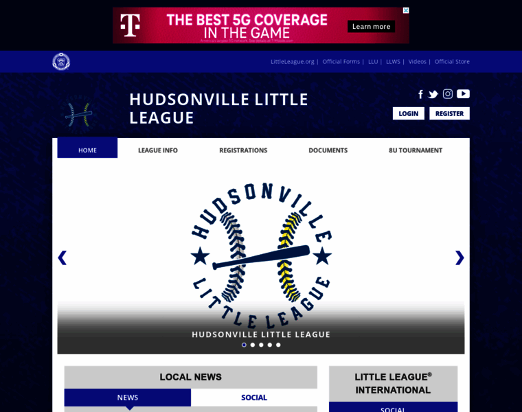 Hudsonvillelittleleague.com thumbnail
