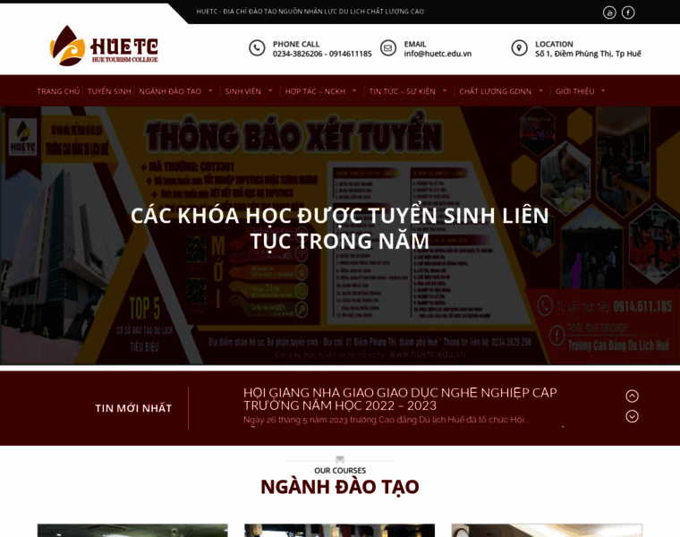Huetc.edu.vn thumbnail