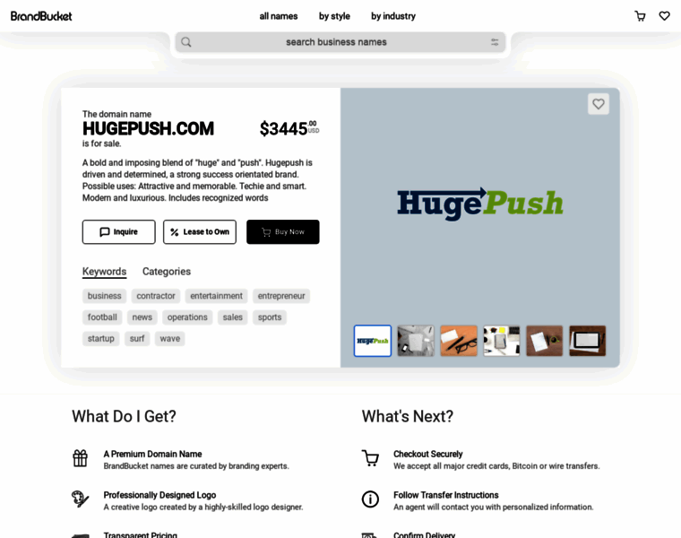Hugepush.com thumbnail