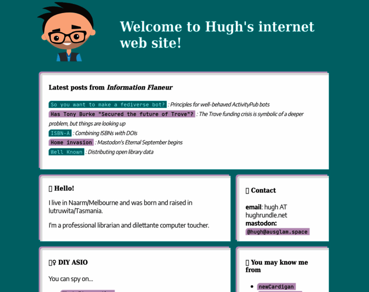 Hughrundle.net thumbnail
