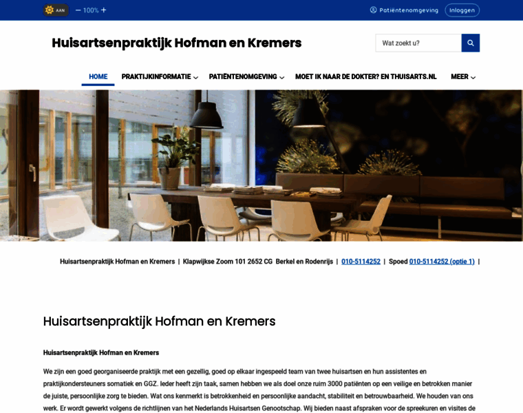 Huisartsenpraktijkhofmanenkremers.nl thumbnail