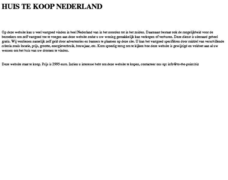 Huistekoop.com thumbnail