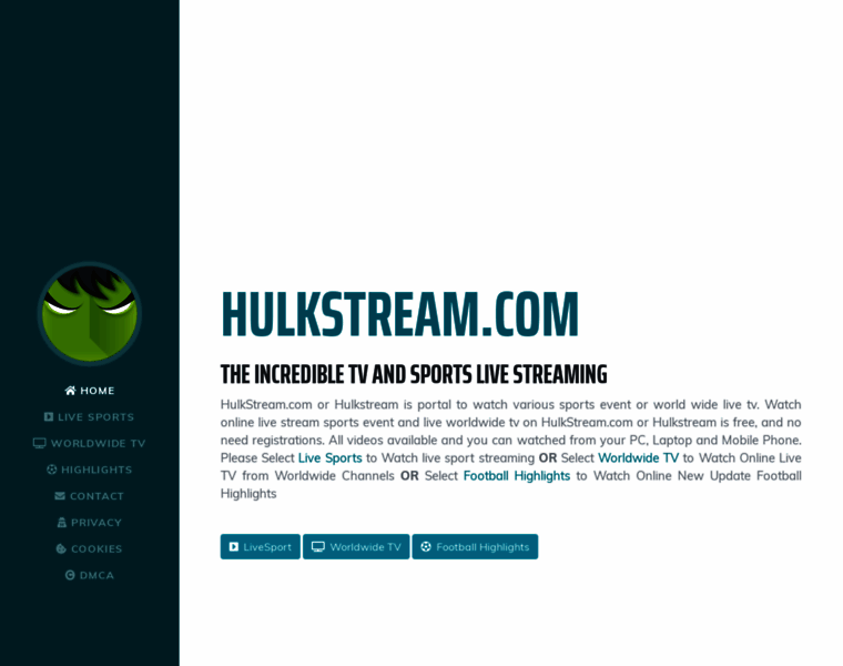Hulkstreamz.com thumbnail