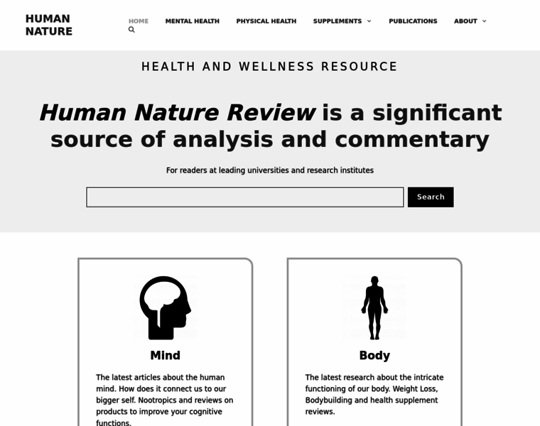 Human-nature.com thumbnail