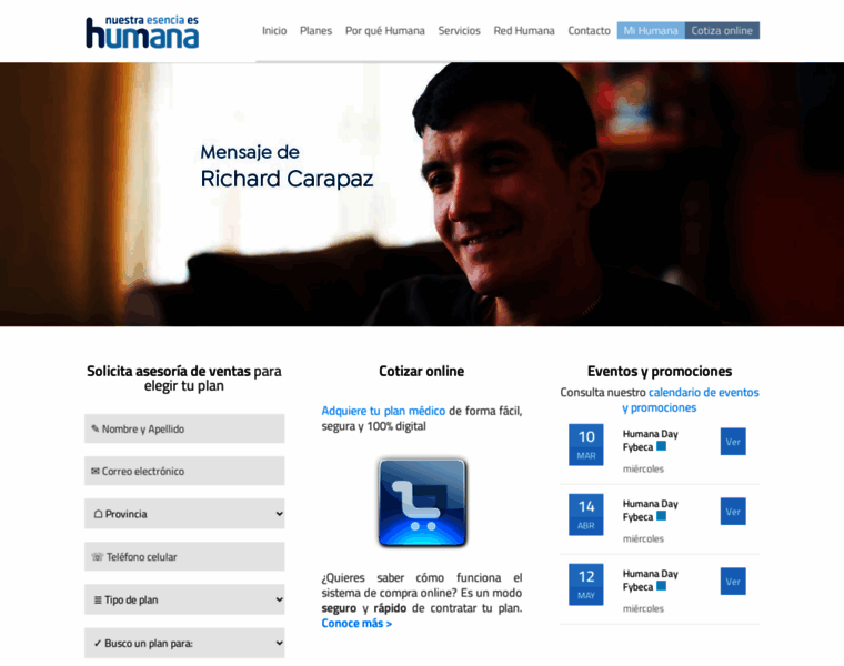 Humana.com.ec thumbnail