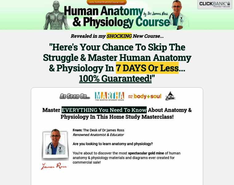 Humananatomycourse.com thumbnail