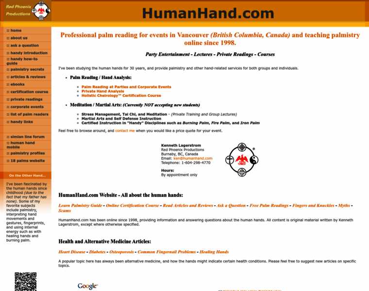 Humanhand.com thumbnail