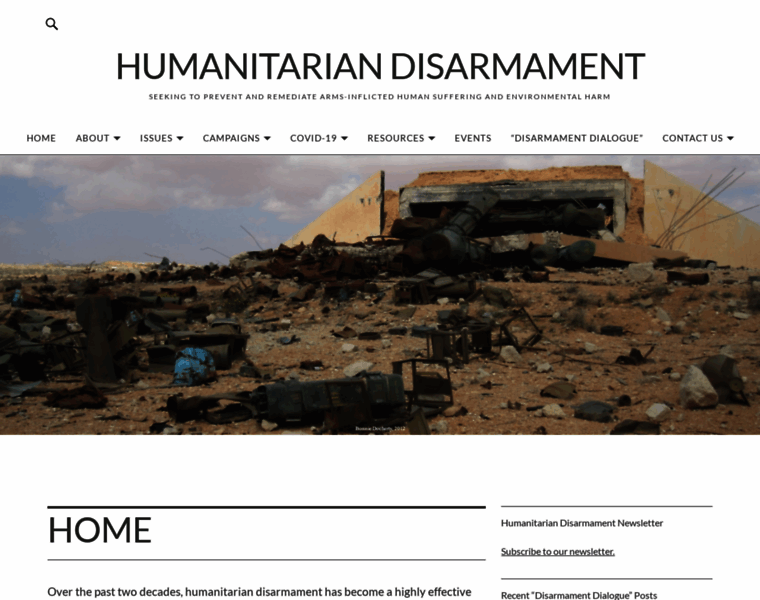 Humanitariandisarmament.org thumbnail