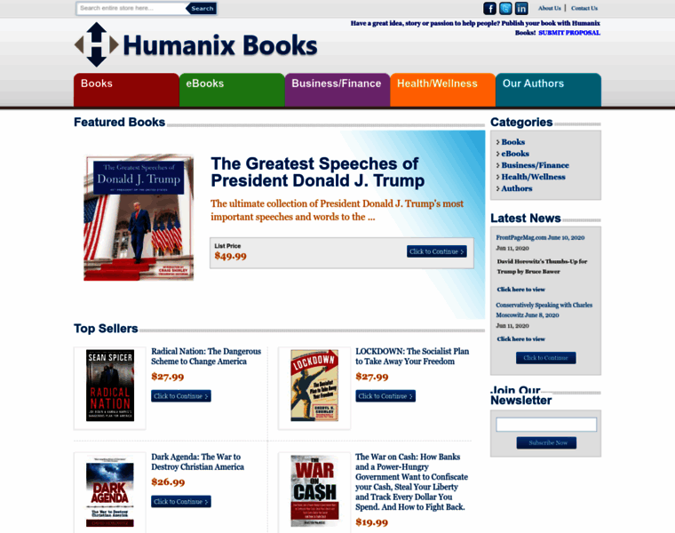 Humanixbooks.com thumbnail