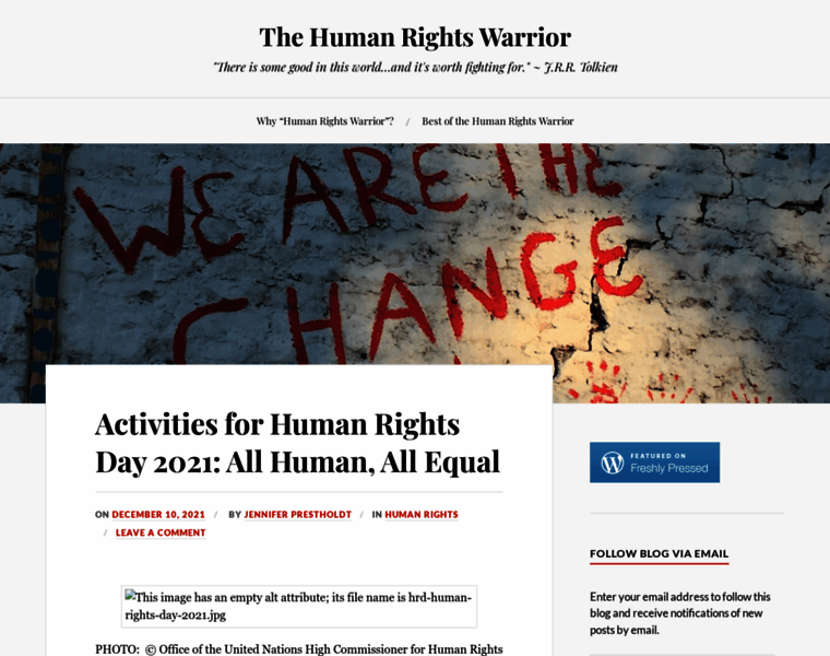 Humanrightswarrior.com thumbnail