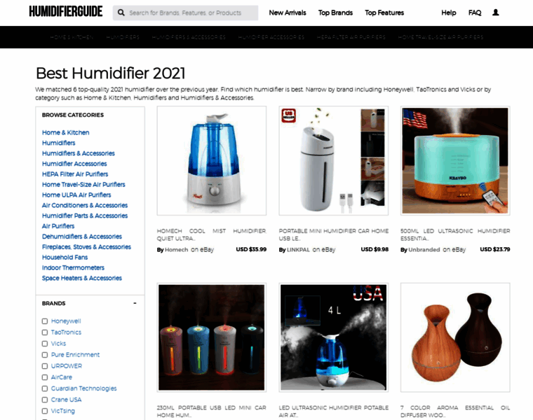 Humidifierguide.biz thumbnail