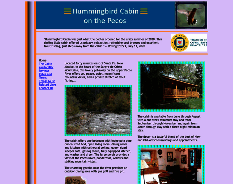 Hummingbirdcabin.com thumbnail