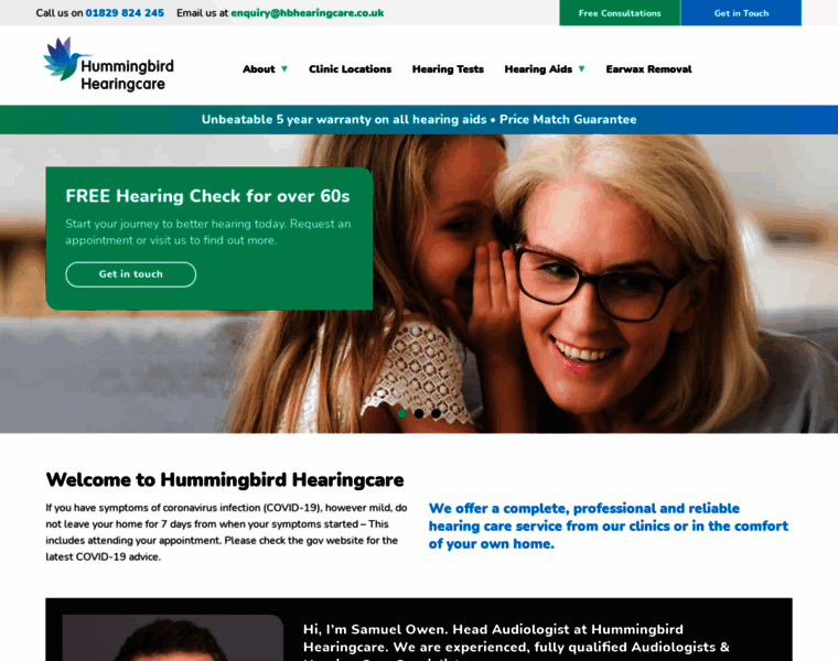 Hummingbirdhearingcare.co.uk thumbnail