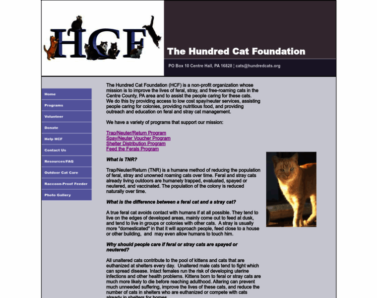 Hundredcats.org thumbnail