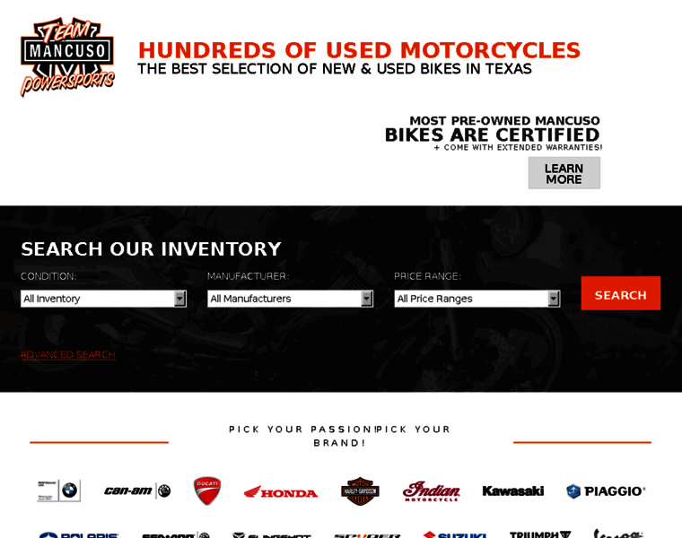 Hundredsofusedmotorcycles.com thumbnail