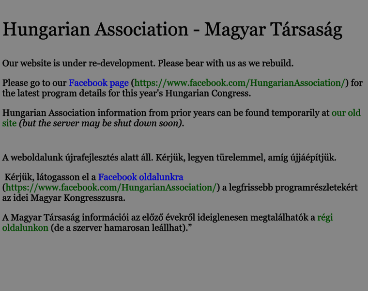 Hungarianassociation.com thumbnail